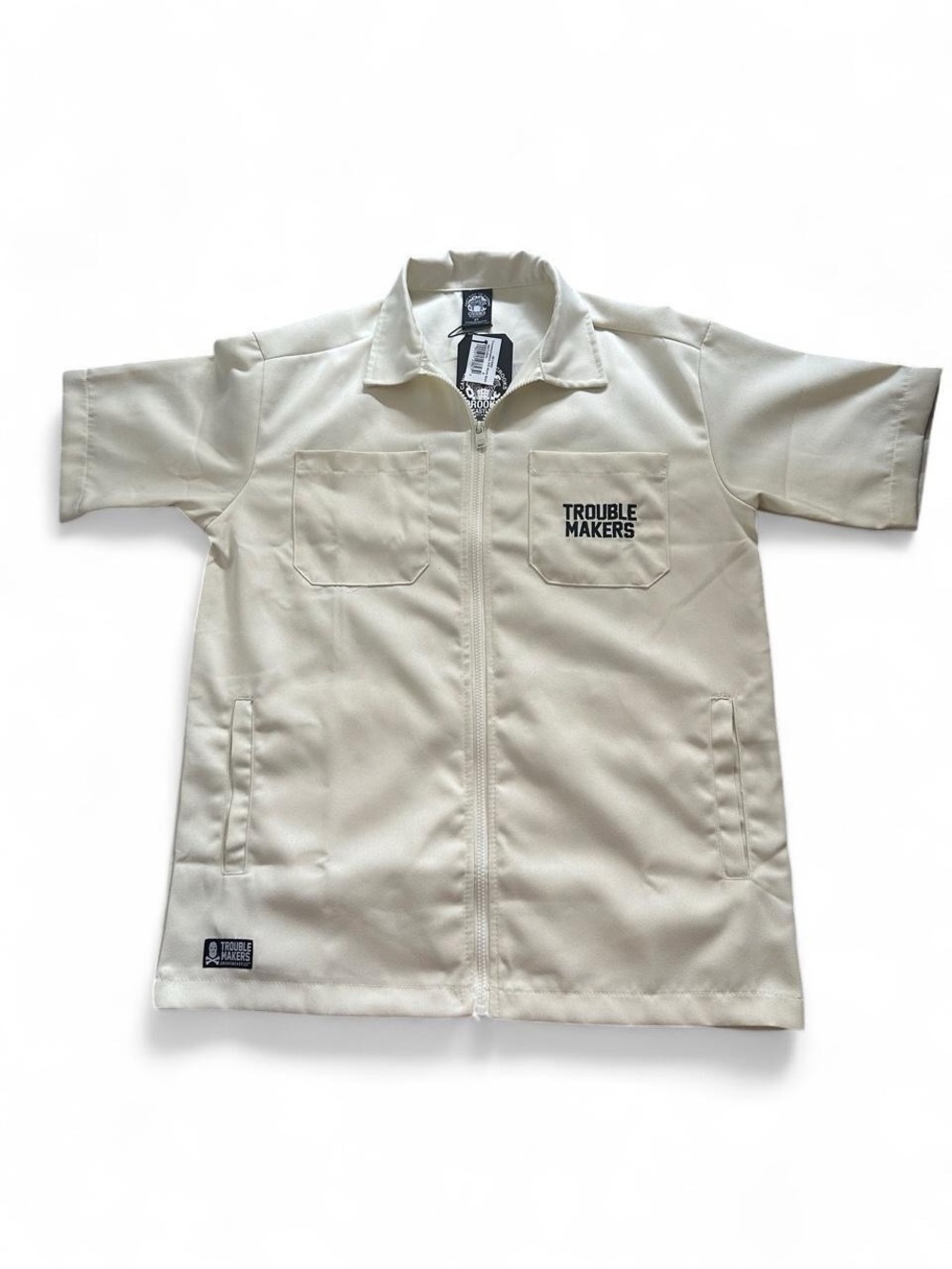 Crooks & Castles "Trouble Makers" Zip Work Shirt ❤️‍🔥 Brand New